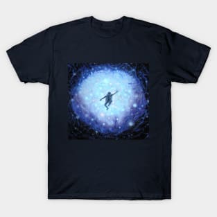 Astronaut floating in space T-Shirt